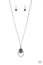 Load image into Gallery viewer, Teardrop Tranquility - Blue Necklace - Paparazzi