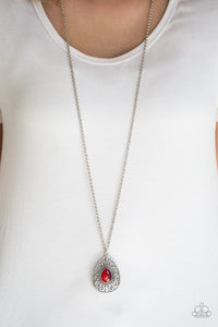 Modern Majesty - Red Necklace - Paparazzi