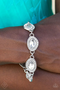 Next-Level Sparkle - White Bracelet - Paparazzi