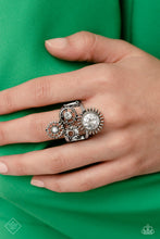 Load image into Gallery viewer, Blowing Off STEAMPUNK - White Ring - Paparazzi