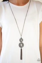 Load image into Gallery viewer, Timelessly Tasseled - Black Necklace - Paparazzi