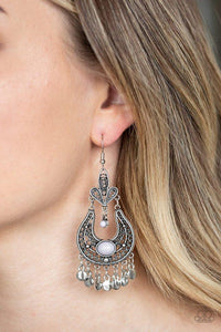 Fiesta Flair - Silver Earrings - Paparazzi