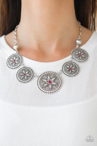 Written In The STAR LILIES - Pink Necklace - Paparazzi