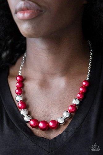 Take Note - Red Necklace - Paparazzi