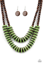 Load image into Gallery viewer, Dominican Disco - Green Necklace - Paparazzi