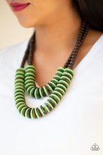 Load image into Gallery viewer, Dominican Disco - Green Necklace - Paparazzi