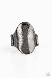 Metro Mirror - Black Ring - Paparazzi