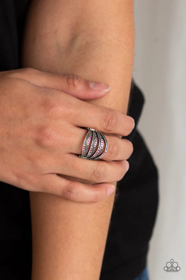 Securing My Finances - Pink Ring - Paparazzi