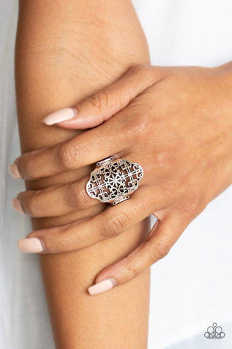 Botanical Beam - Silver Ring - Paparazzi