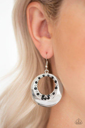 Ringed In Refinement - Black Earrings - Paparazzi