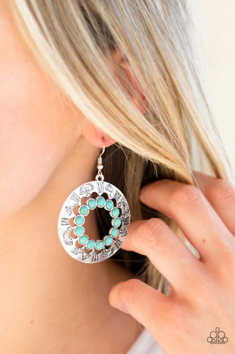 Organically Omega - Blue Earrings - Paparazzi