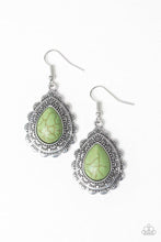 Load image into Gallery viewer, Mesa Mustang - Green Earrings - Paparazzi