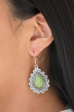 Load image into Gallery viewer, Mesa Mustang - Green Earrings - Paparazzi