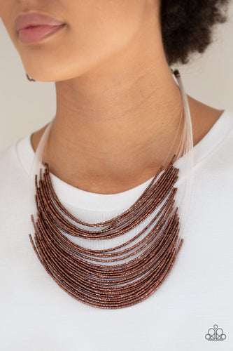 Catwalk Queen - Copper Necklace - Paparazzi
