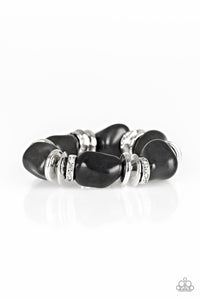 Stone Age Stunner - Black Bracelet- Paparazzi