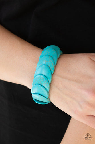 Nomadic Nature - Blue Bracelet - Paparazzi