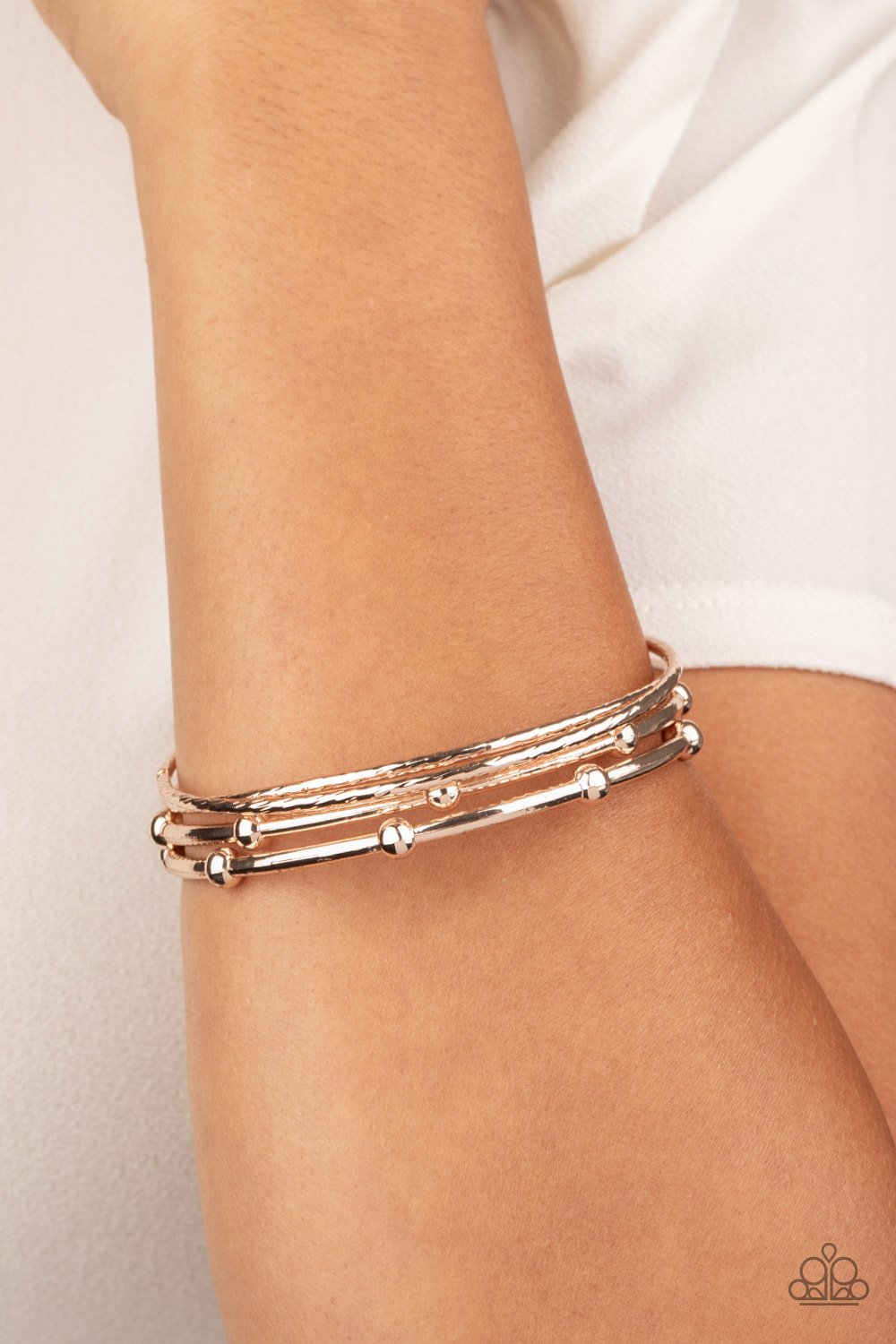 Beauty Basic Rose Gold Bracelet Paparazzi Jessica s 5 Bling