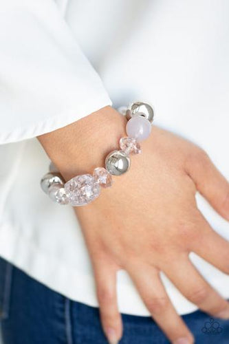 Ice Ice-Breaker - Silver Bracelet - Paparazzi