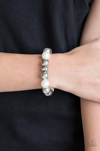 Upper Manhattan - White Bracelet - Paparazzi