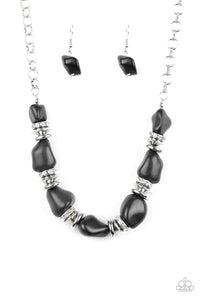 Stunningly Stone Age - Black Necklace - Paparazzi