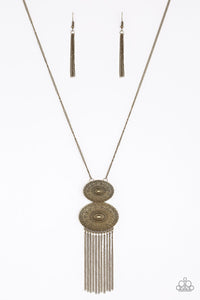 Sun Goddess - Brass Necklace - Paparazzi