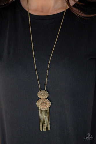 Sun Goddess - Brass Necklace - Paparazzi