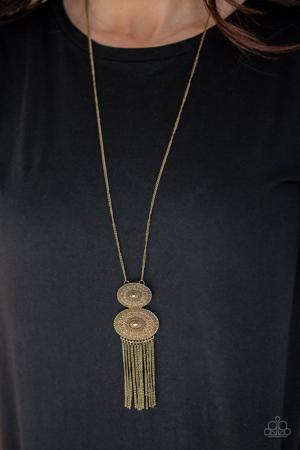 Sun Goddess - Brass Necklace - Paparazzi