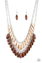 Load image into Gallery viewer, Beaded Boardwalk - Brown Necklace - Paparazzi
