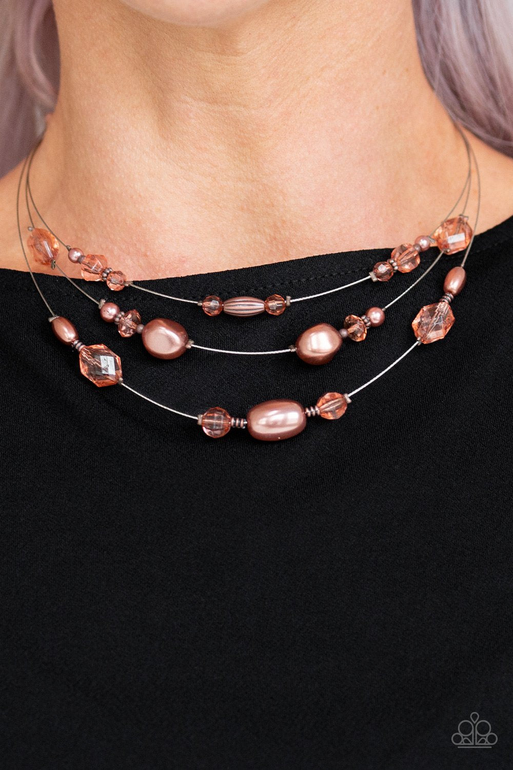 Artificial arches copper sales necklace