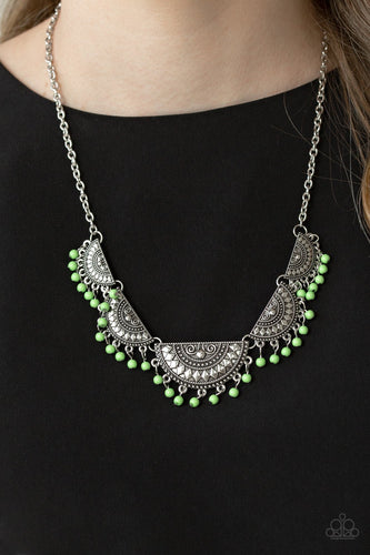 Boho Baby - Green Necklace - Paparazzi