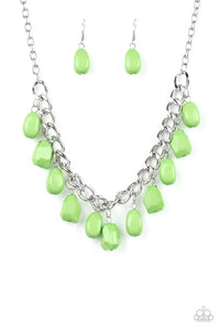 Take The COLOR Wheel! - Green Necklace - Paparazzi
