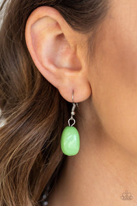 Take The COLOR Wheel! - Green Necklace - Paparazzi