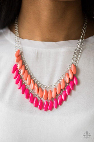 Beaded Boardwalk - Pink Necklace - Paparazzi