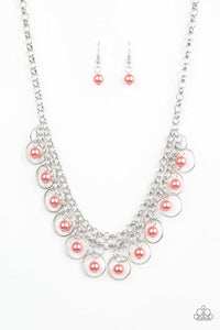 Party Time - Orange Necklace - Paparazzi