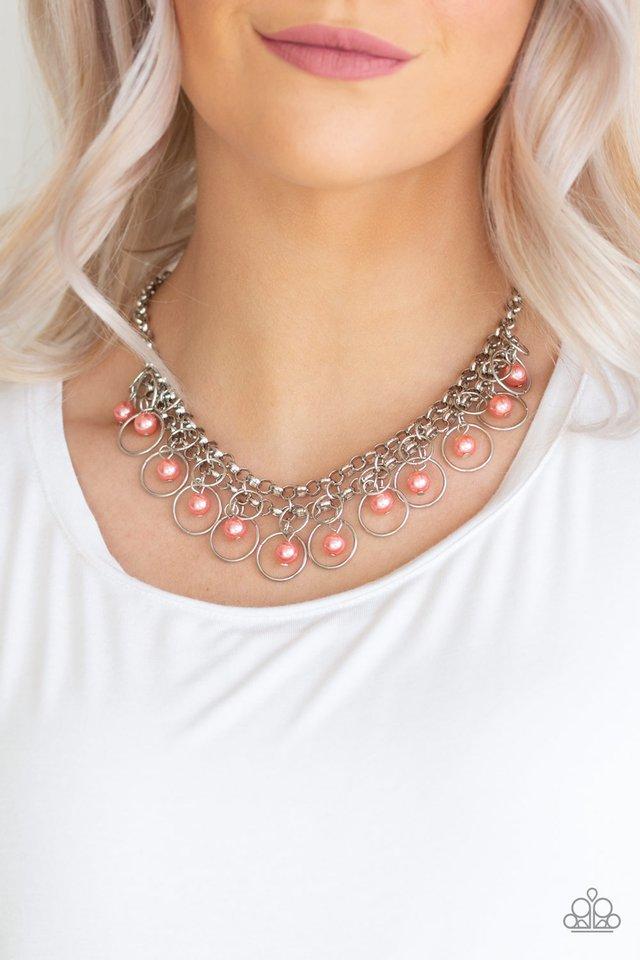Party Time - Orange Necklace - Paparazzi