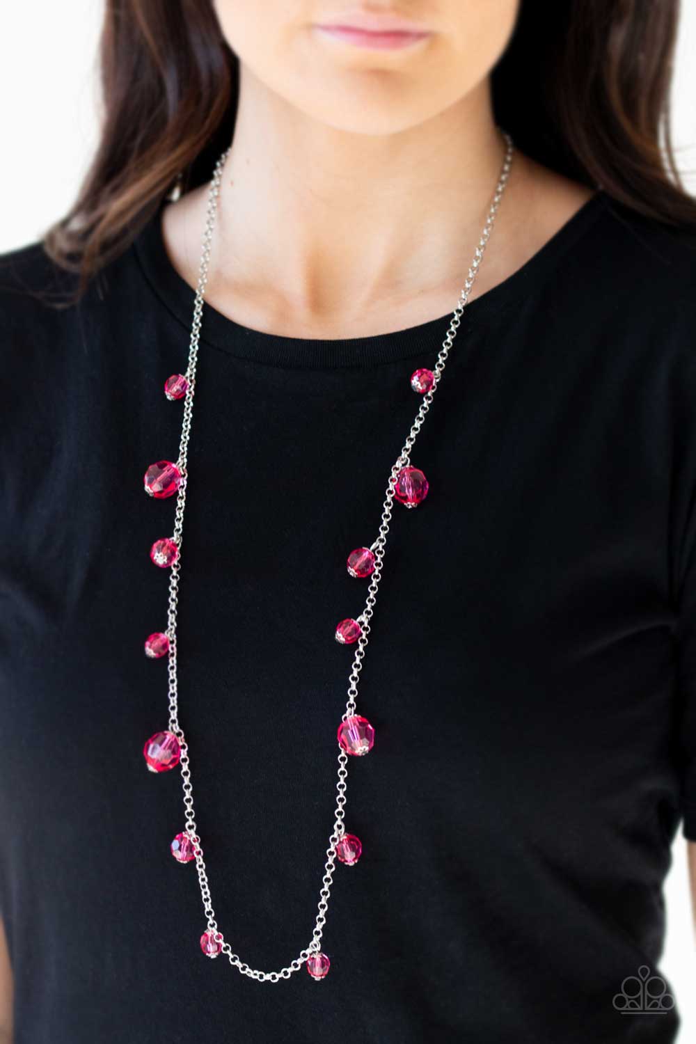 GLOW-Rider - Pink Necklace - Paparazzi
