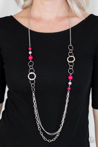 Modern Motley - Pink Necklace - Paparazzi