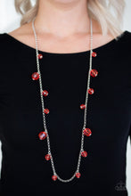 Load image into Gallery viewer, GLOW-Rider - Red Necklace - Paparazzi