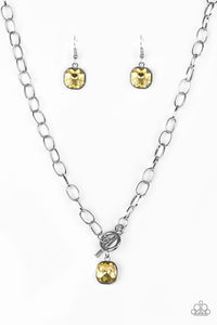 Dynamite Dazzle - Yellow Necklace - Paparazzi