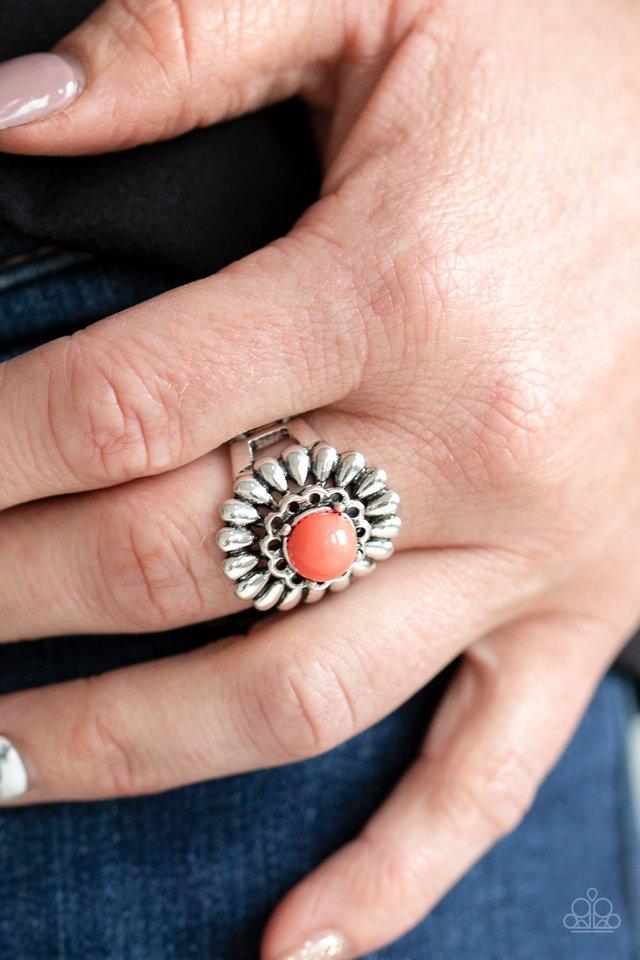 Poppy Pep - Orange Ring - Paparazzi