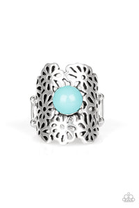 Flower Shower - Blue Ring - Paparazzi