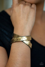 Load image into Gallery viewer, Under The SEQUINS - Gold Bracelet - Paparazzi