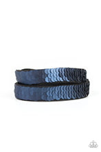 Load image into Gallery viewer, Under The SEQUINS - Blue Bracelet - Paparazzi