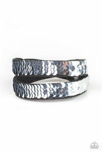 Under The SEQUINS - Blue Bracelet - Paparazzi