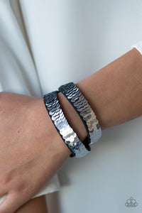 Under The SEQUINS - Blue Bracelet - Paparazzi