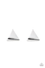 Load image into Gallery viewer, Die TRI-ing - Silver Earrings - Paparazzi