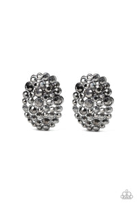 Daring Dazzle - Black Earrings - Paparazzi