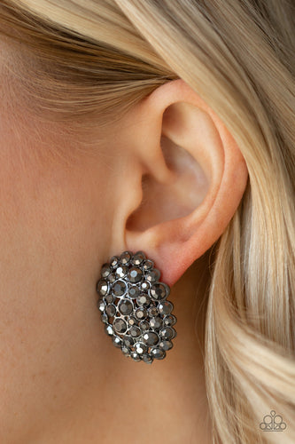 Daring Dazzle - Black Earrings - Paparazzi