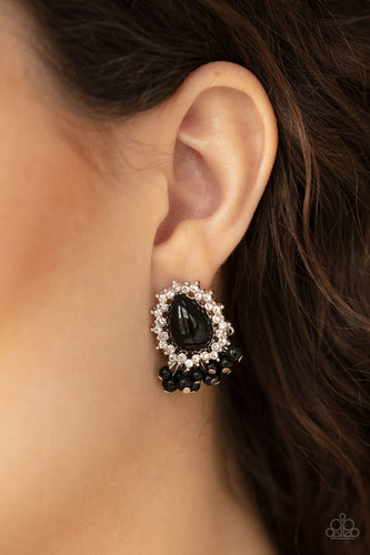 Castle Cameo - Black Earrings - Paparazzi