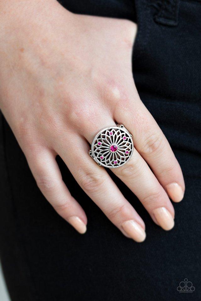 Mandala Magnificence - Pink Ring - Paparazzi